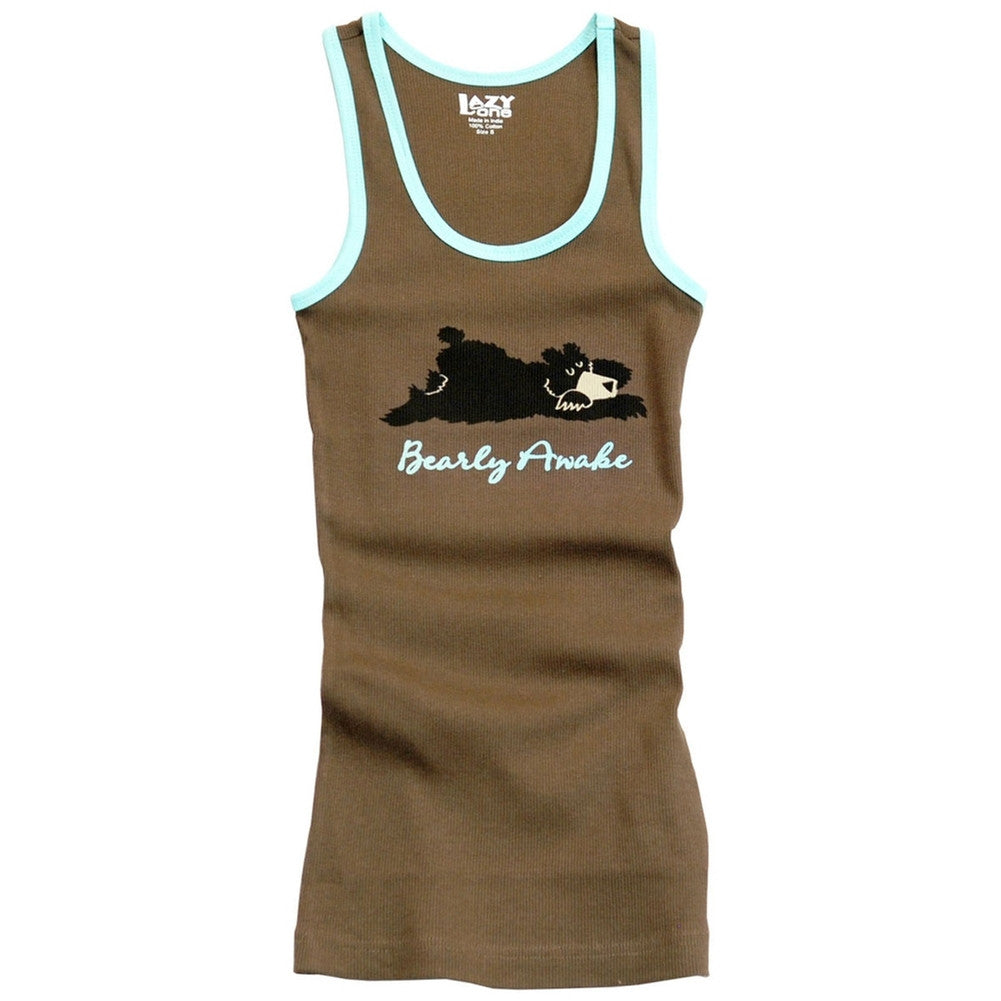 Bearly Awake Juniors Tank Top Tank Tops Lazy One   