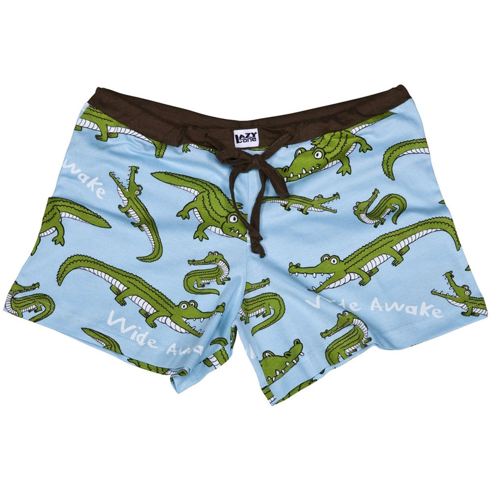 Alligator Wide Awake Juniors Boxer Shorts Juniors Sleepwear Lazy One   