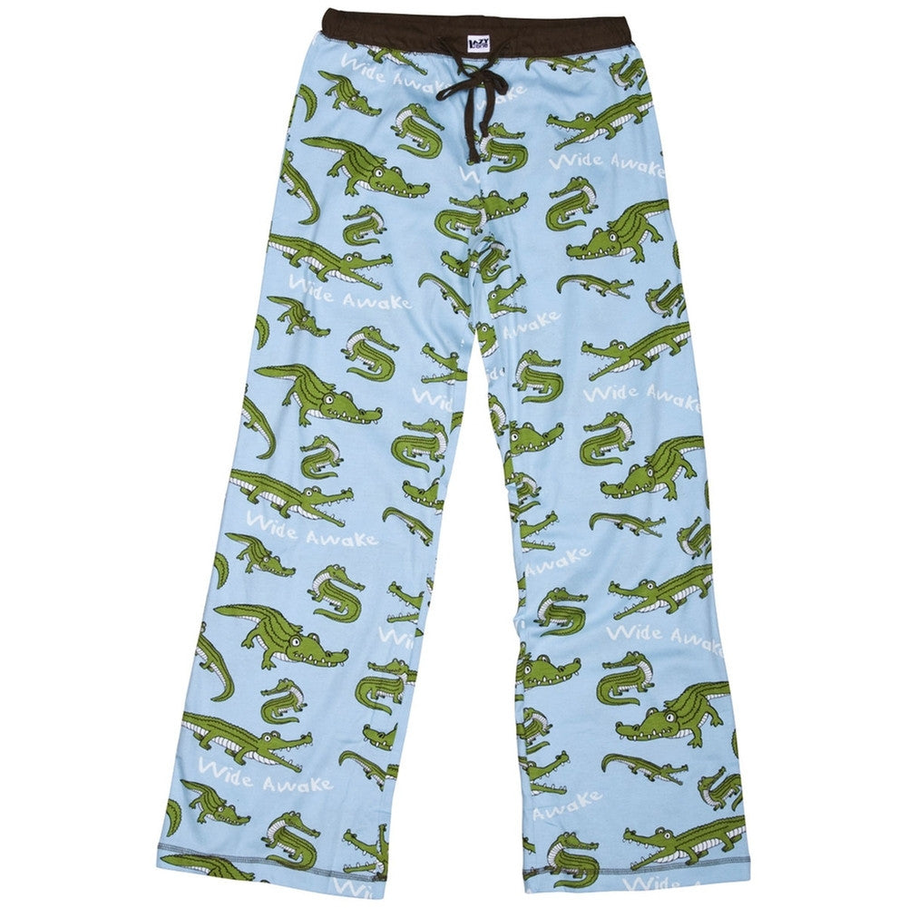 Alligator Wide Awake Juniors Sleep Pants Sleepwear Bottoms Lazy One   