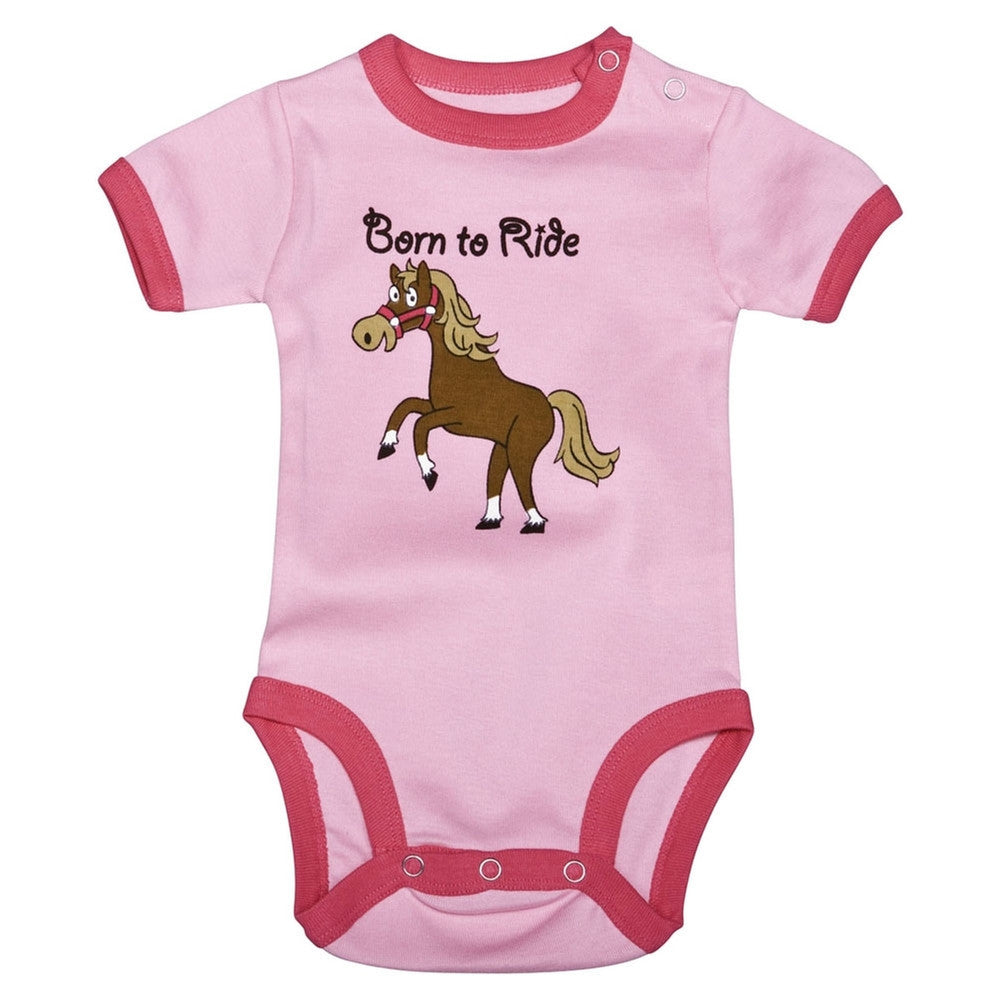 Horse Born To Ride Baby One Piece Baby One Piece Animalworld   