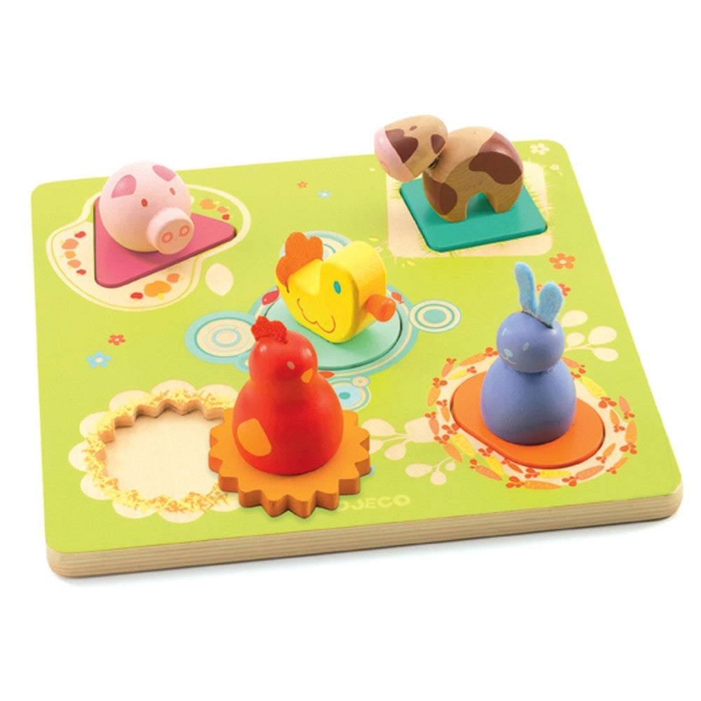 Wooden Bildi Duck and Friends Puzzle Puzzles AnimalWorld   