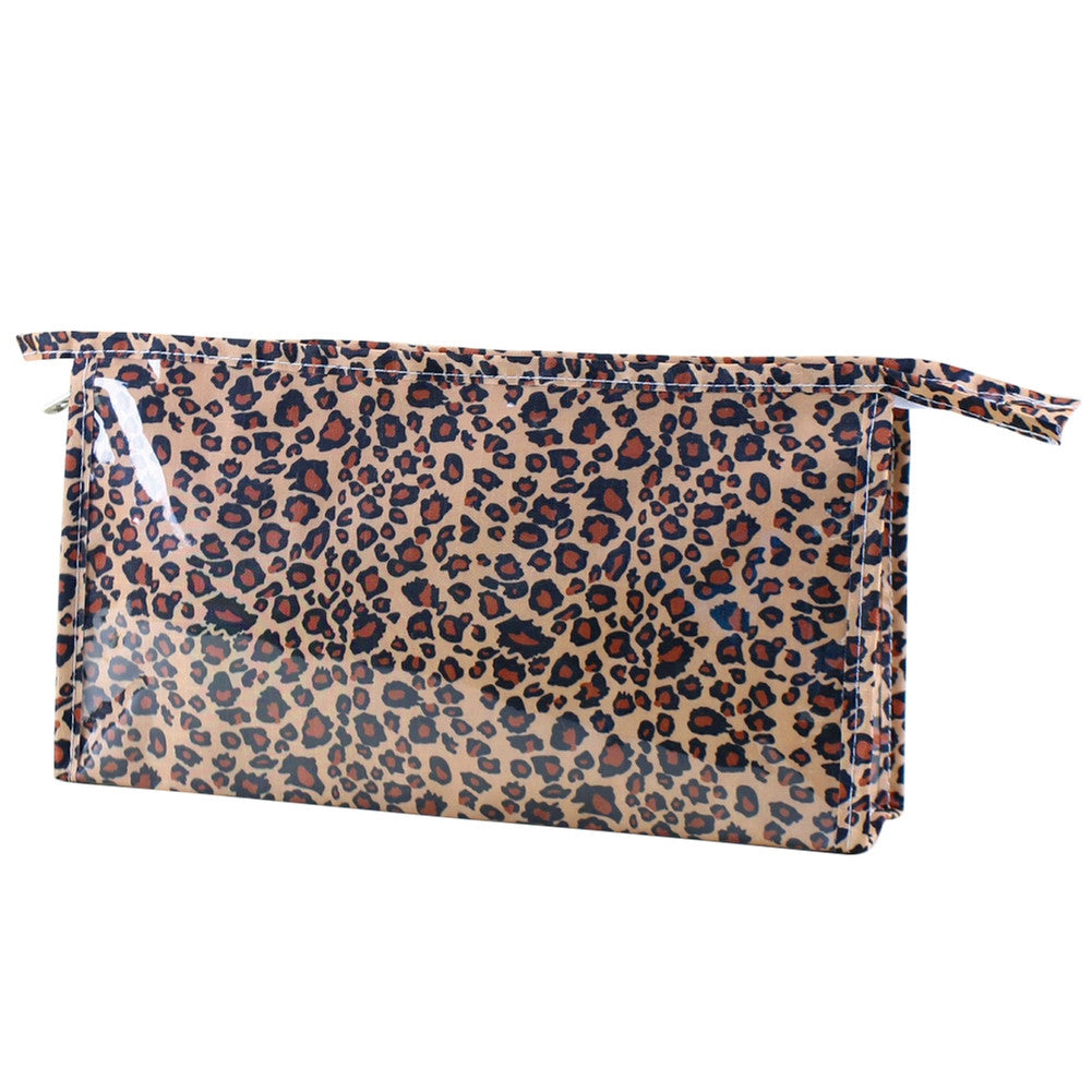 Leopard Print Cosmetic Bag Travel Bags AnimalWorld   