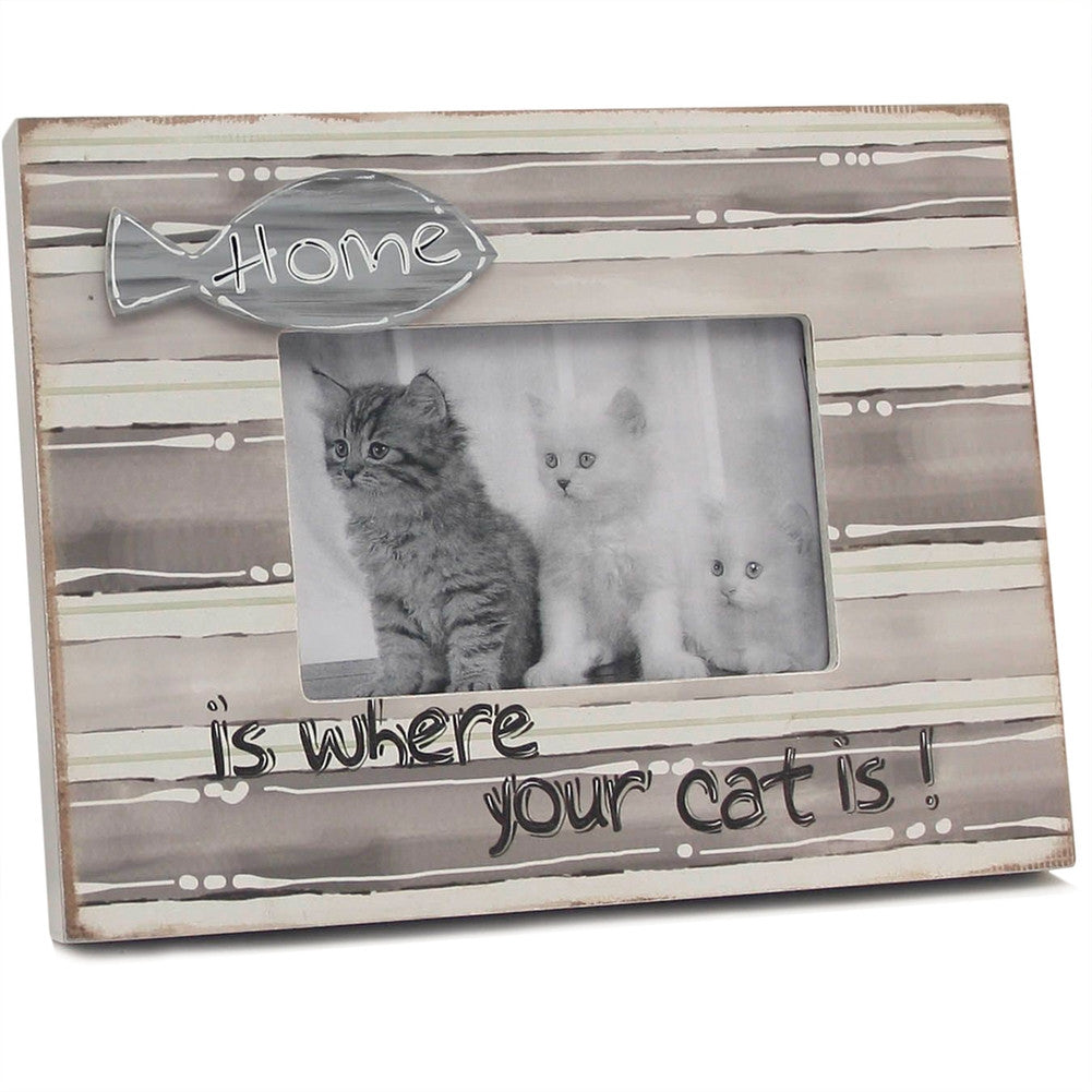 Home is Where Your Cat Is Photo Frame Picture Frames AnimalWorld   