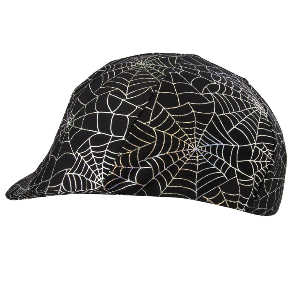 Equestrian Silver Spiderweb Print Helmet Cover Caps Animalworld   