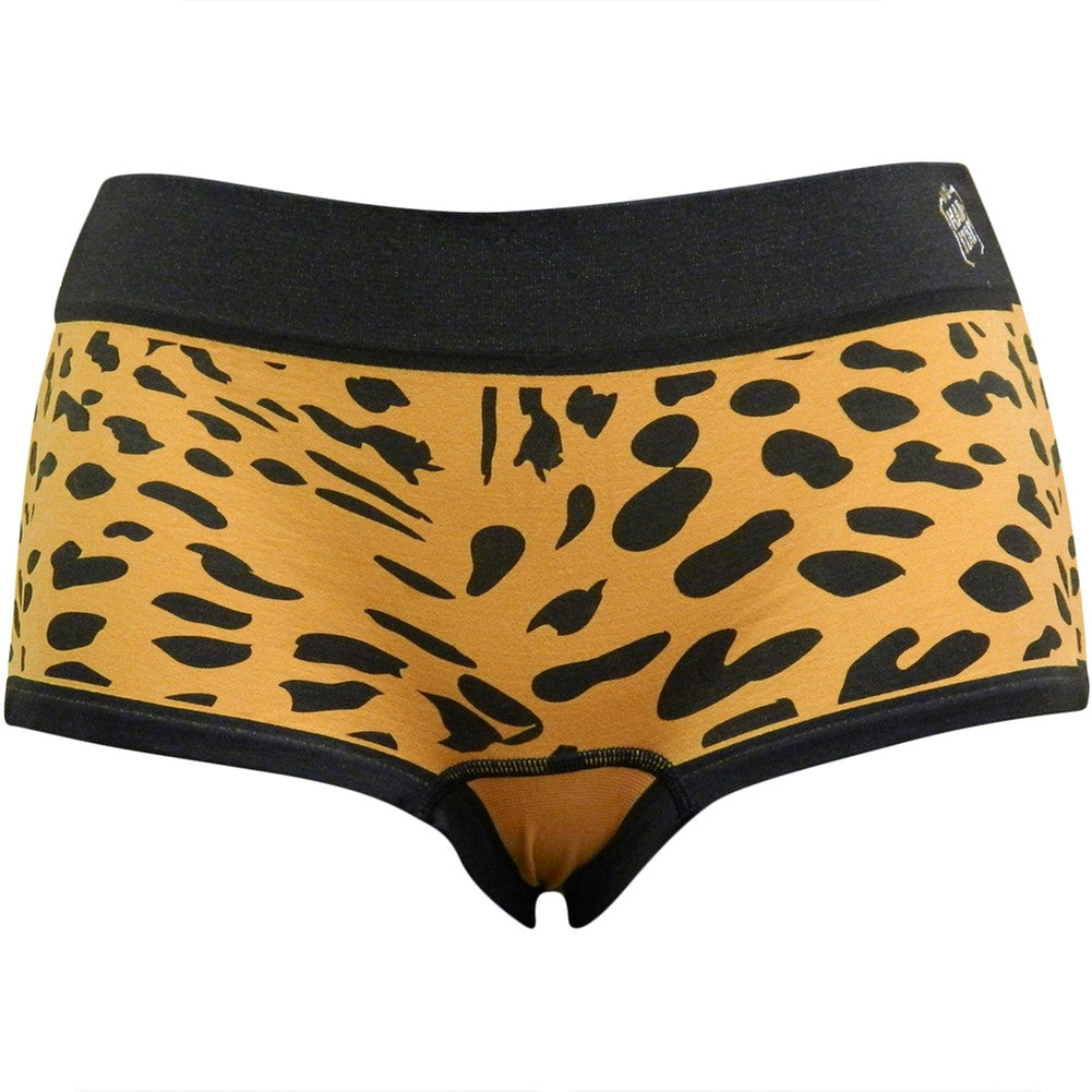 Wild Habitat Women's Leopard Pattern Boy Shorts Boy Shorts Lin Manufacturing   