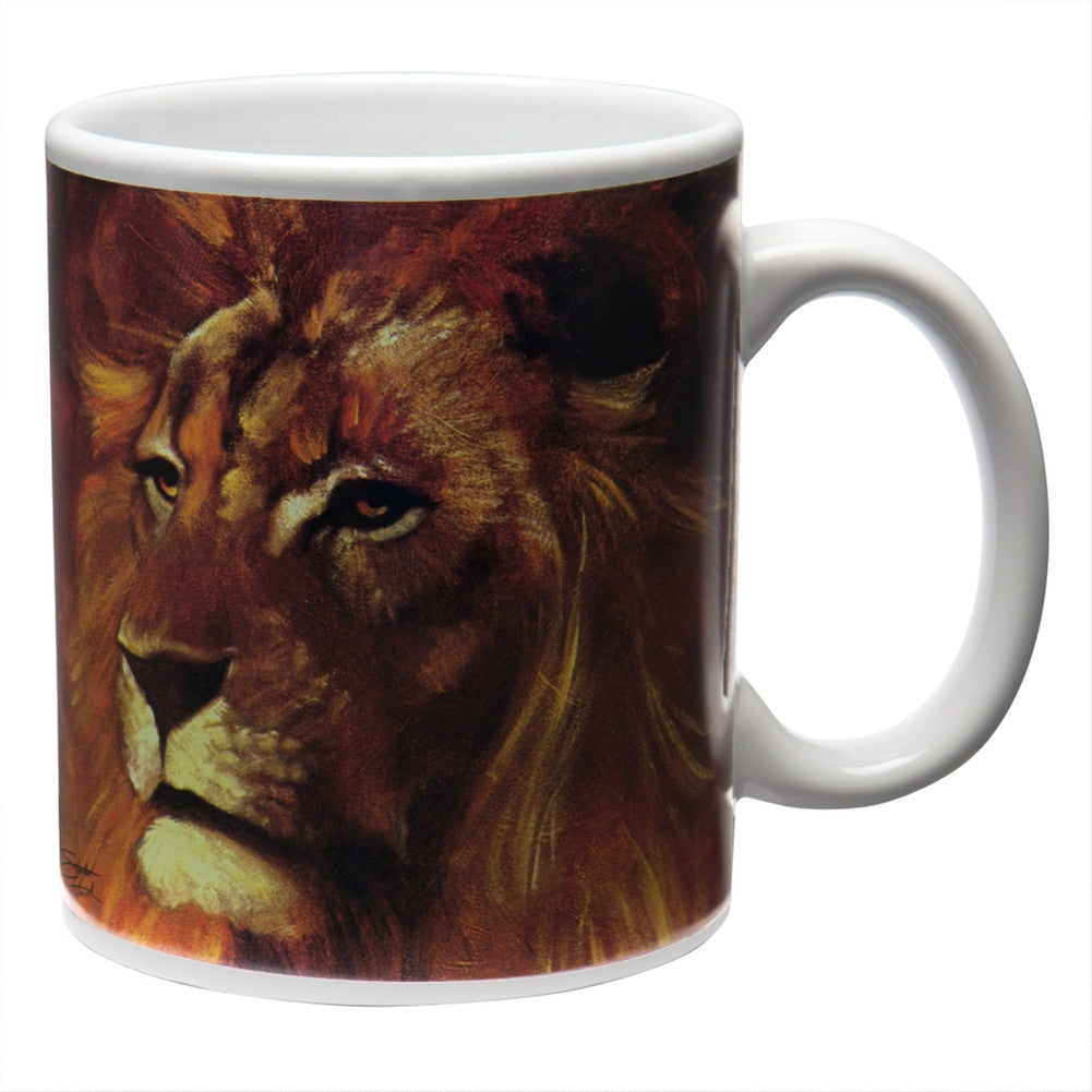 Stephen Fishwick Lion Coffee Mug Coffee Mugs Animalworld   