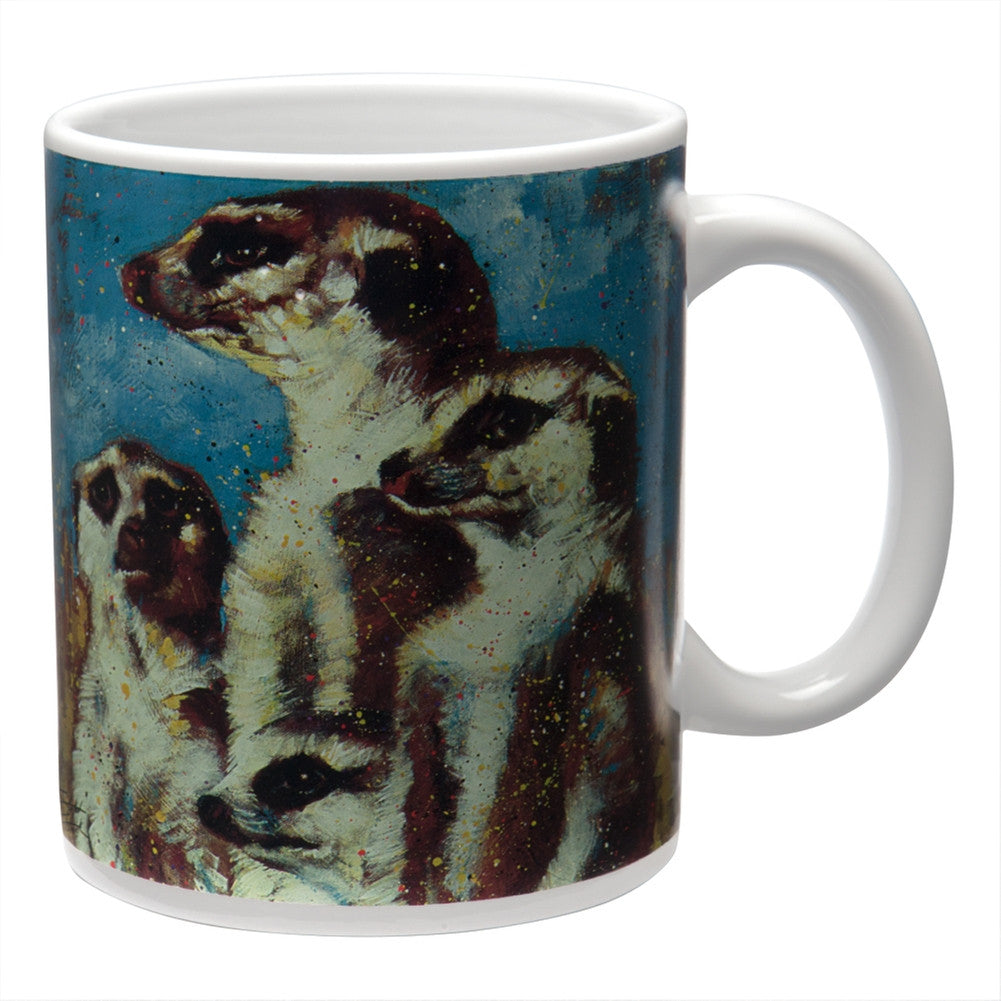 Stephen Fishwick Meerkat Coffee Mug Coffee Mugs Animalworld   