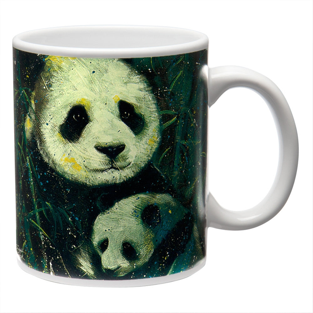 Stephen Fishwick Panda Family Coffee Mug Coffee Mugs Animalworld   