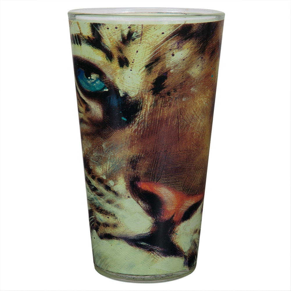 Stephen Fishwick Baby Tiger Pint Glass Pint Glasses Animalworld   