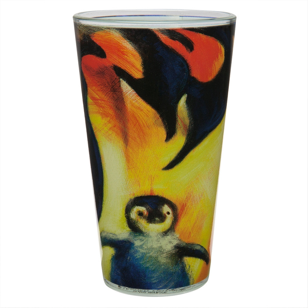 Stephen Fishwick Penguin Pint Glass Pint Glasses Animalworld   