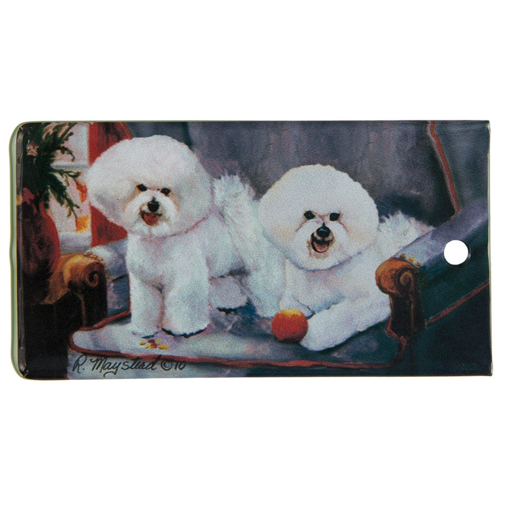 Bichon Portrait Bag Tag Bag Tags AnimalWorld   