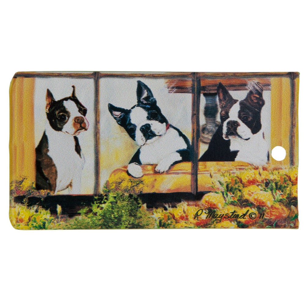 Boston Terrier Portrait Bag Tag Bag Tags AnimalWorld   