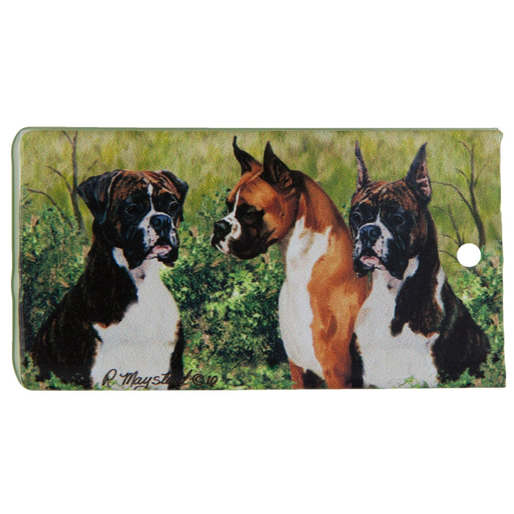 Boxer Portrait Bag Tag Travel Bags AnimalWorld   