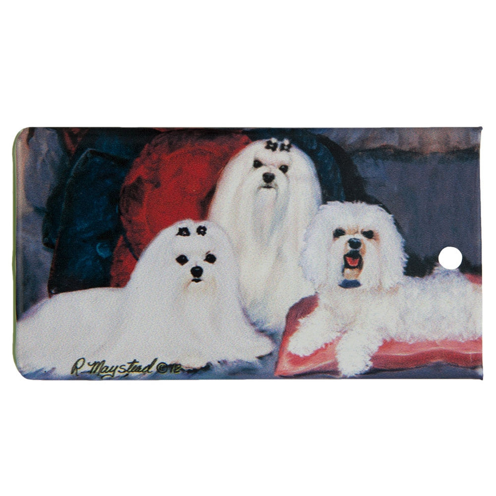 Maltese Portrait Bag Tag Bag Tags AnimalWorld   