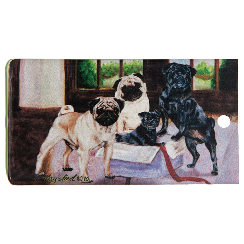 Pug Portrait Bag Tag Bag Tags AnimalWorld   
