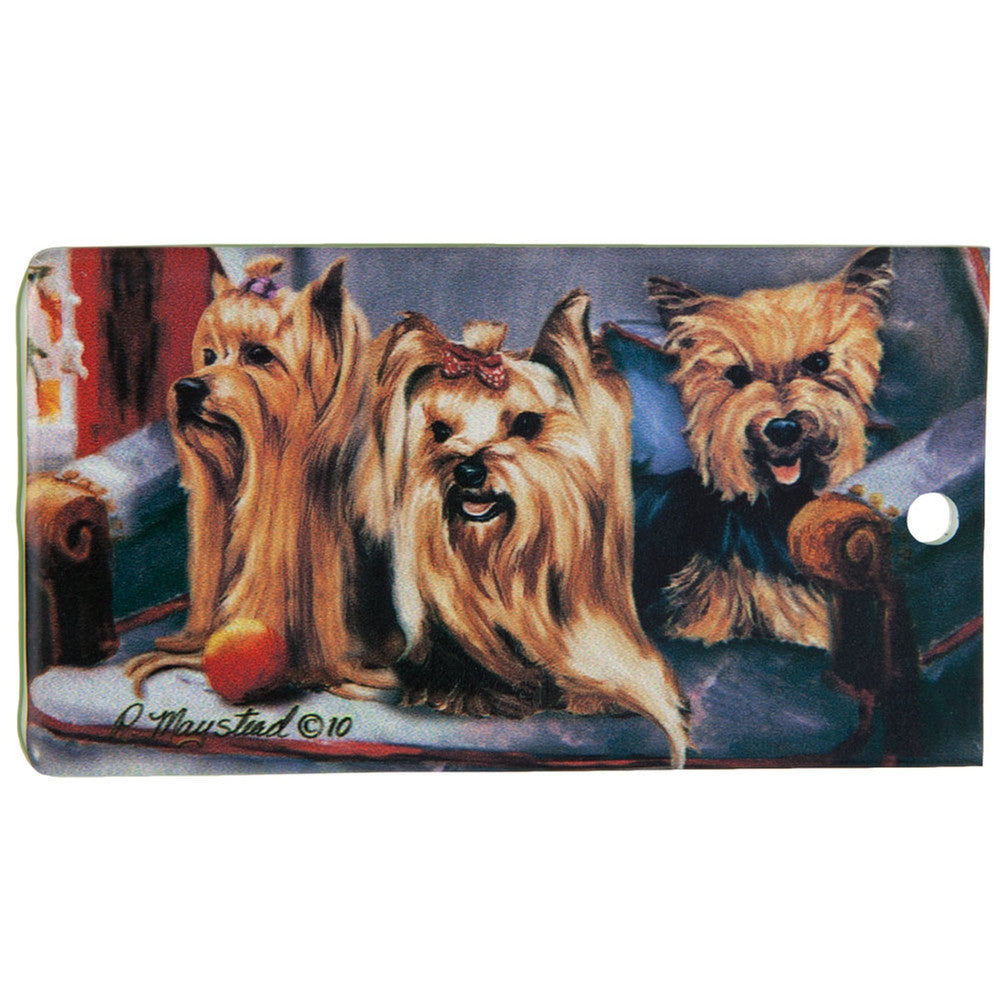 Yorkie Portrait Bag Tag Travel Bags AnimalWorld   