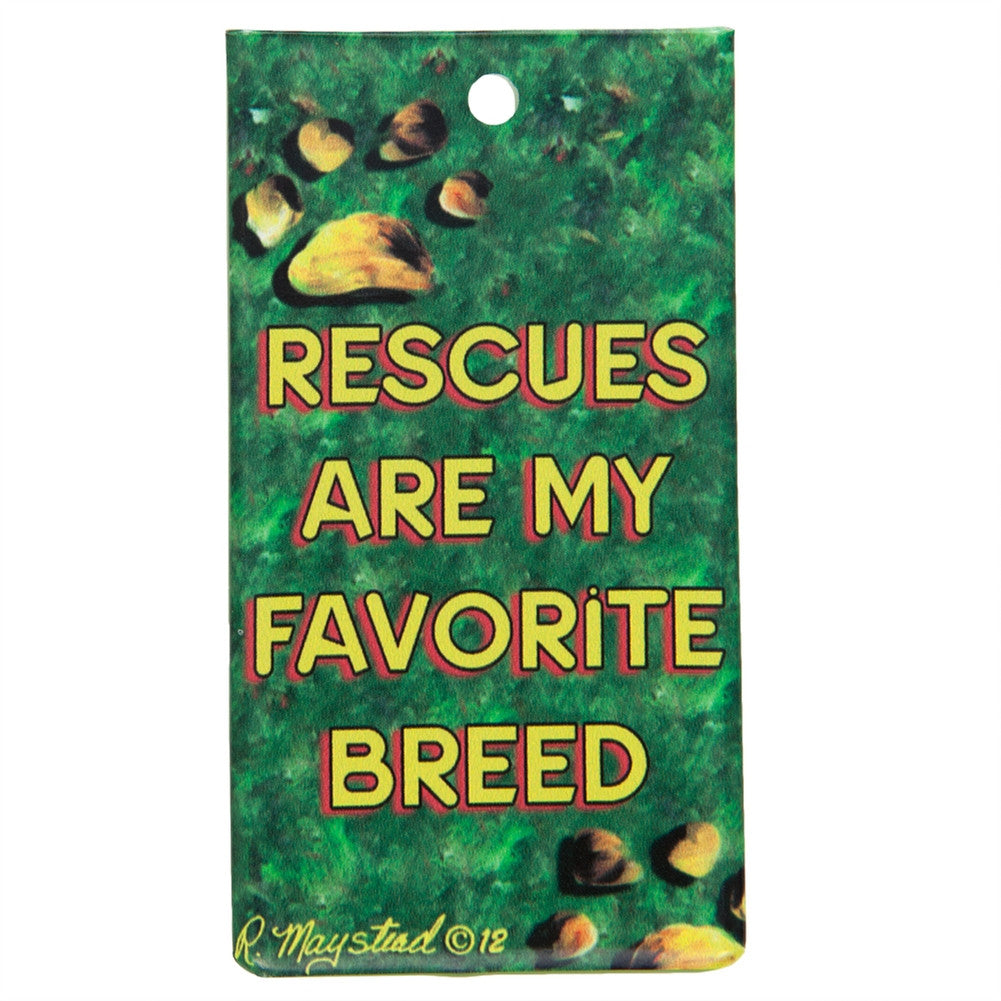 Rescues Are My Favorite Breed Bag Tag Travel Bags AnimalWorld   