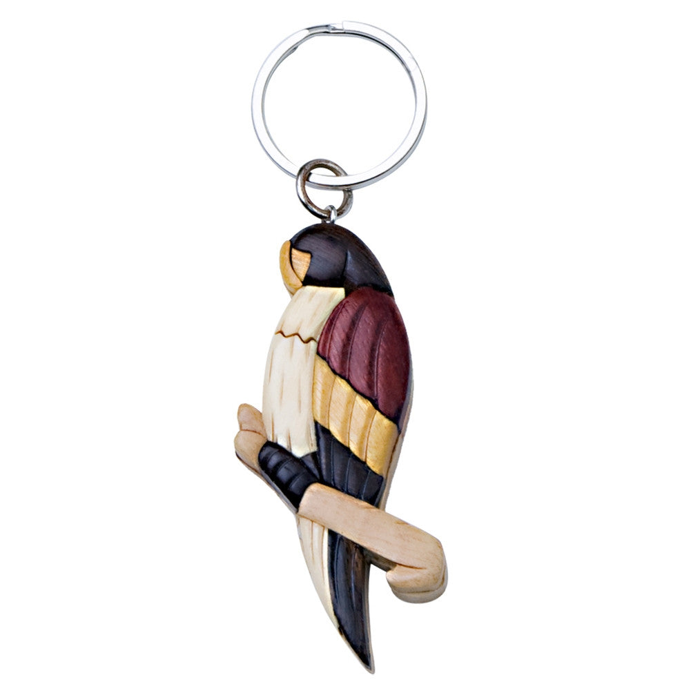 Parrot Wooden Keychain Keychains Animalworld   