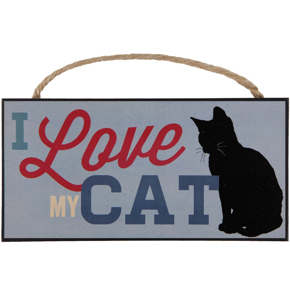 I Love My Cat Hanging Sign Signs Animalworld   