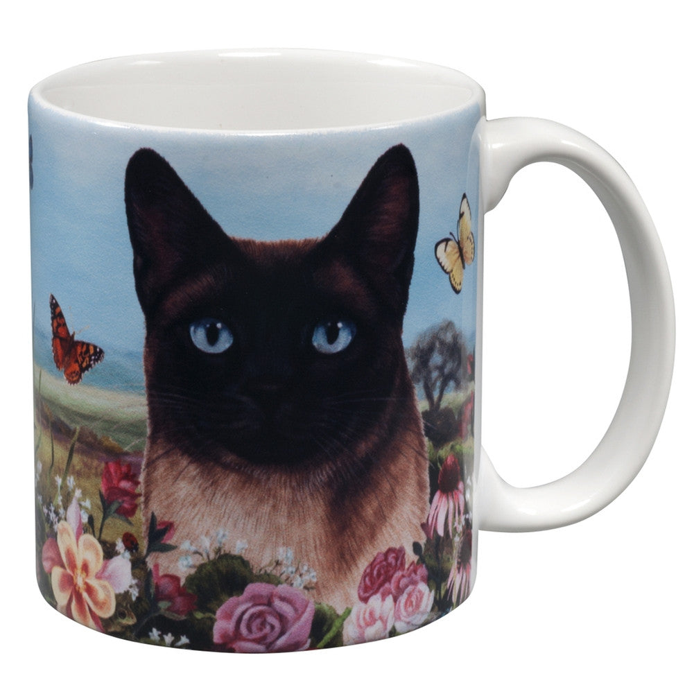 Siamese Cat Garden Party Fun Mug Coffee Mugs Animalworld   