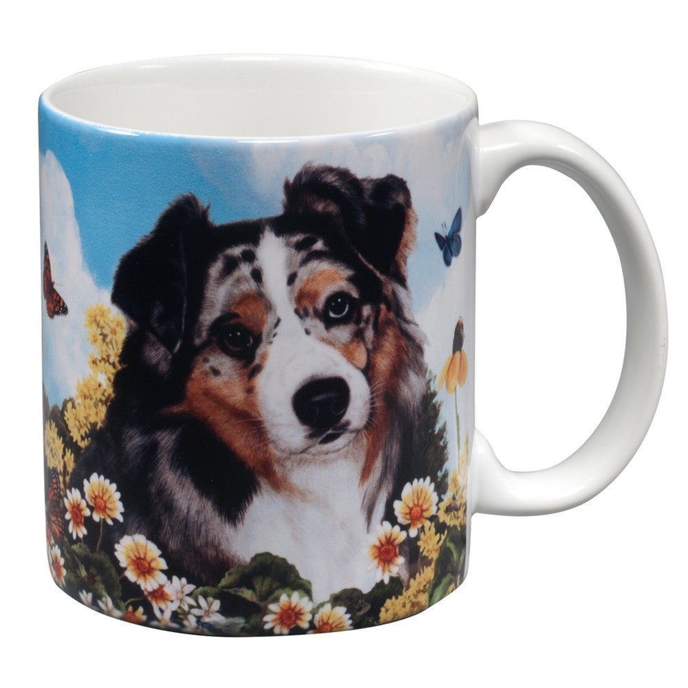 Australian Shepherd Garden Party Fun Mug Coffee Mugs Animalworld   