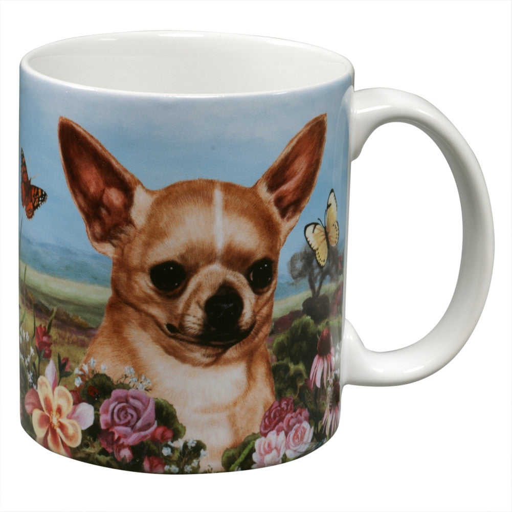 Chihuahua Garden Party Fun Mug Coffee Mugs Animalworld   