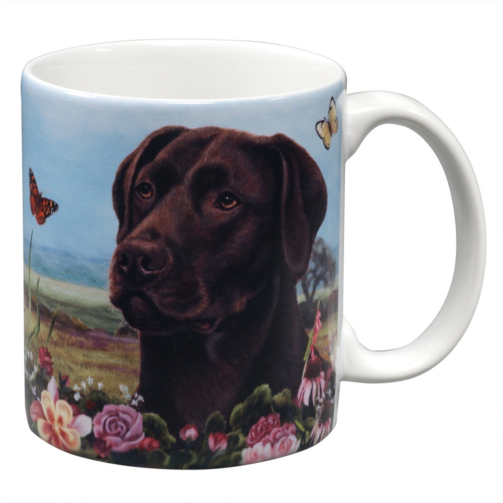 Chocolate Labrador Garden Party Fun Mug Coffee Mugs Animalworld   