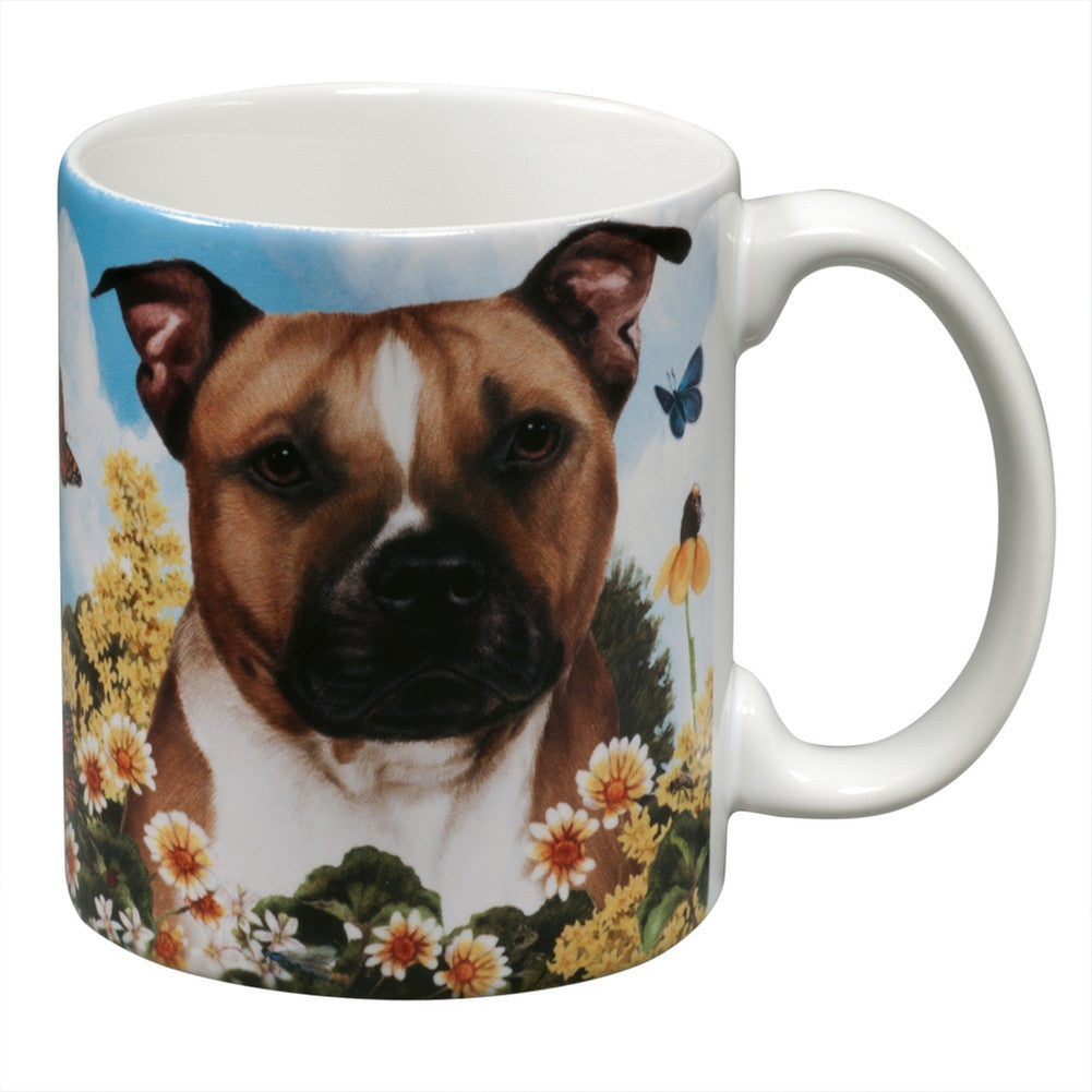 Pit Bull Garden Party Fun Mug Coffee Mugs Animalworld   