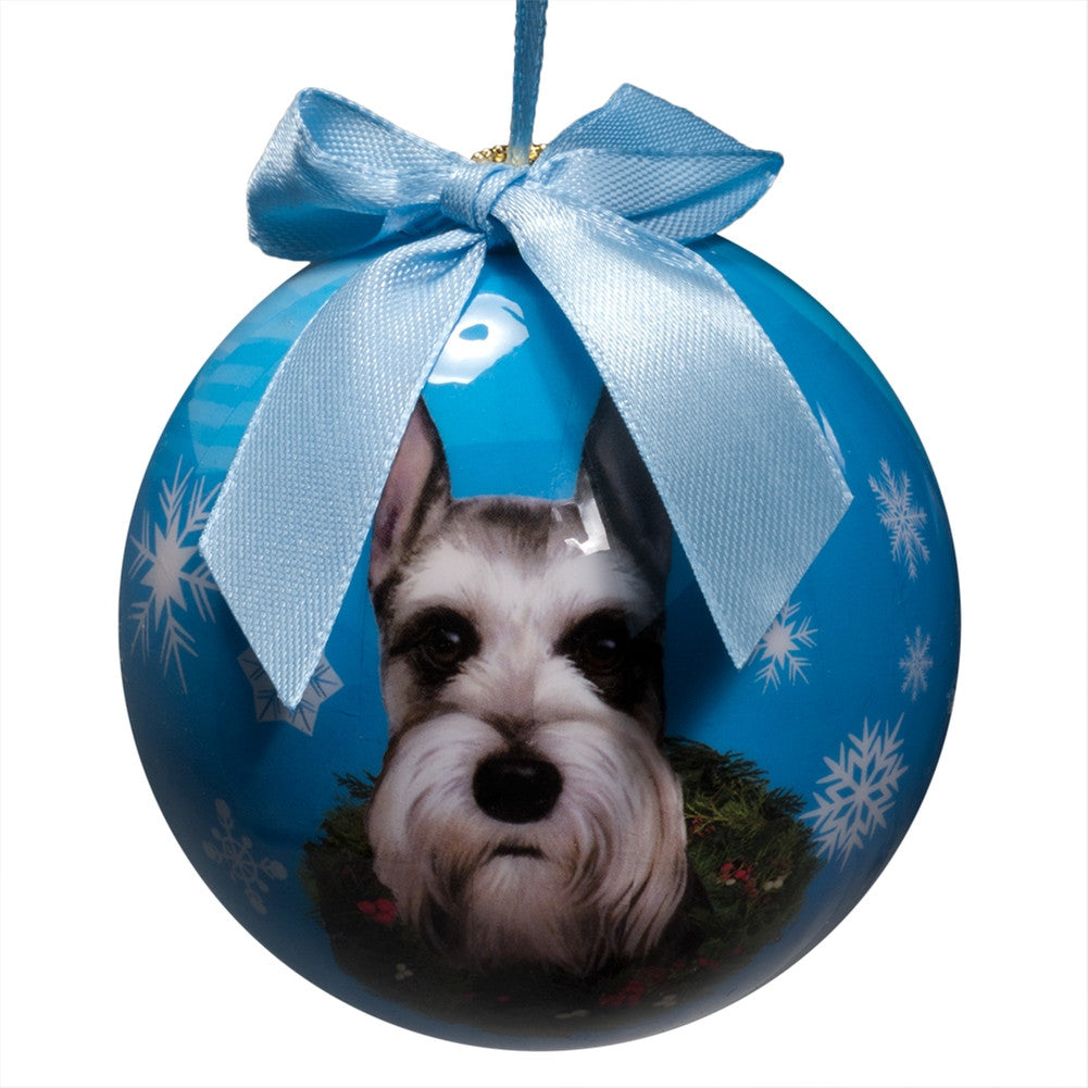 Schnauzer Cropped Christmas Ball Ornament Christmas Decorations Animalworld   