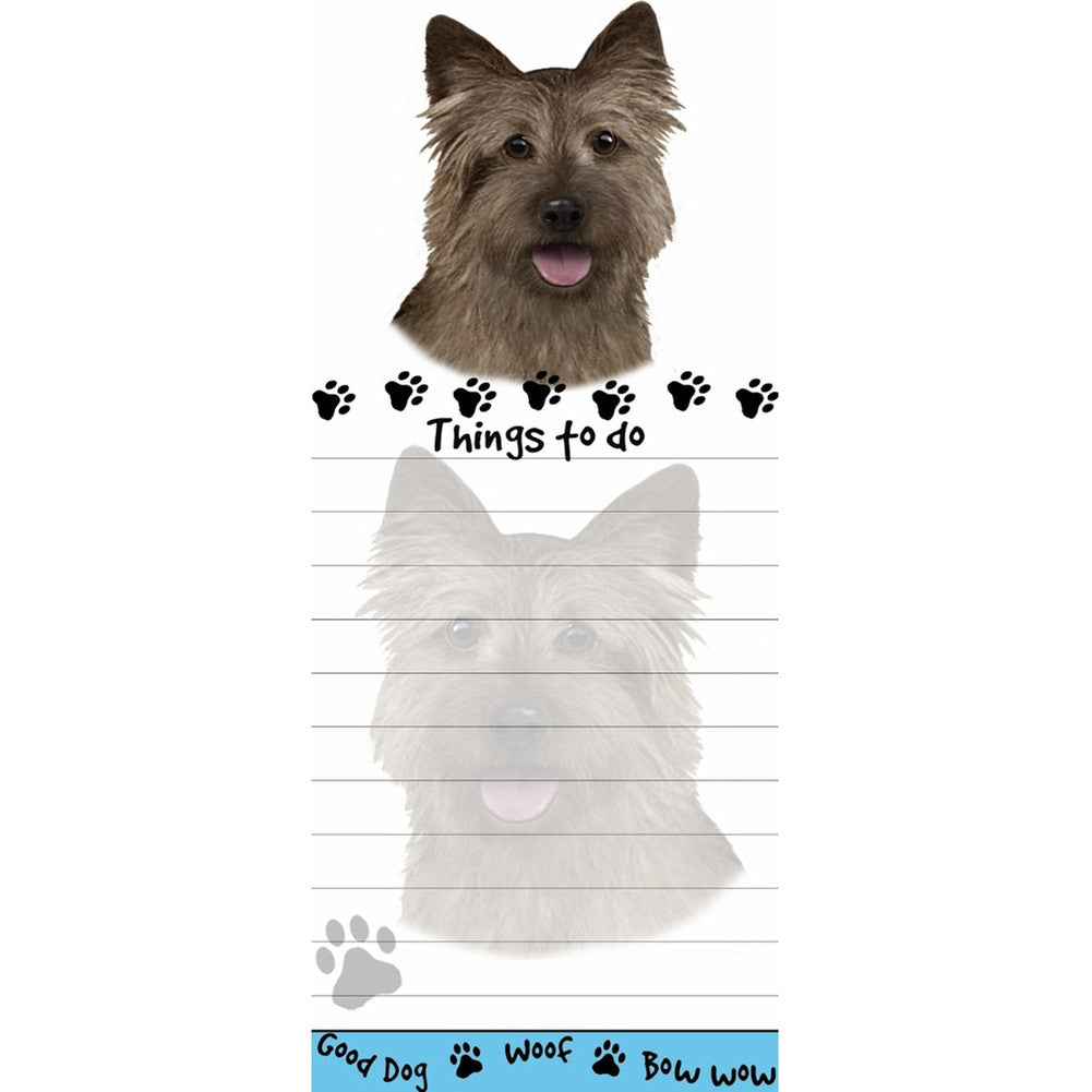 Cairn Terrier Tall Magnetic Notepad Note Pads Animalworld   