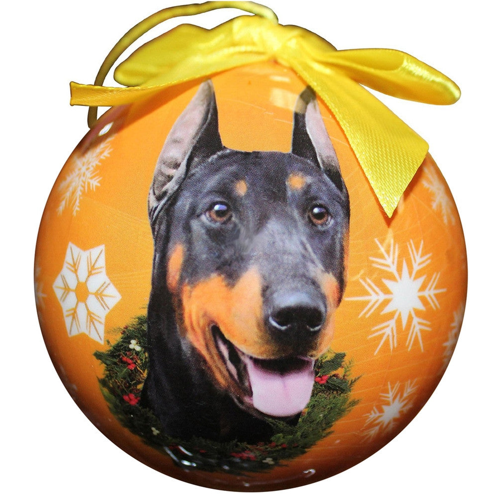 Doberman Christmas Ball Ornament Christmas Decorations Animalworld   