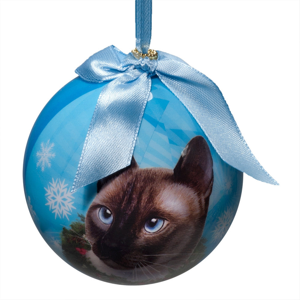 Siamese Cat Christmas Ball Ornament Christmas Decorations Animalworld   