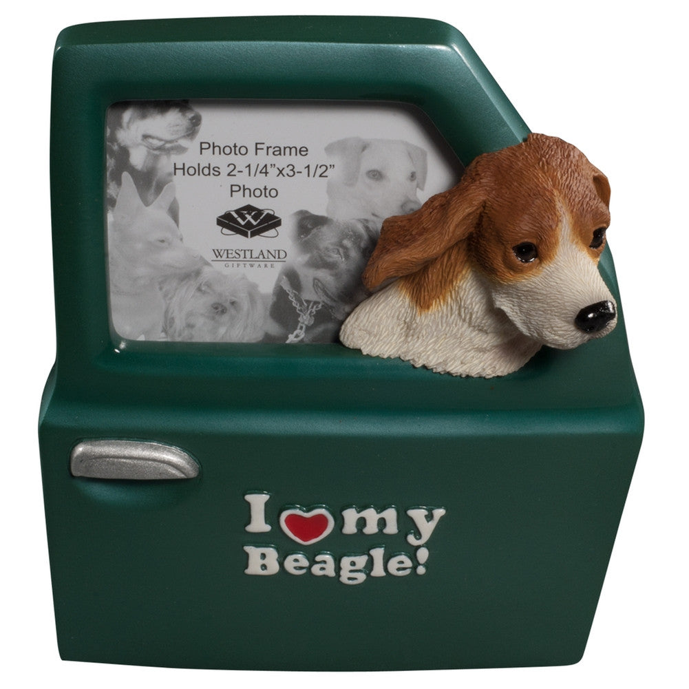 I Heart My Beagle Driving Picture Frame Picture Frames Animalworld   