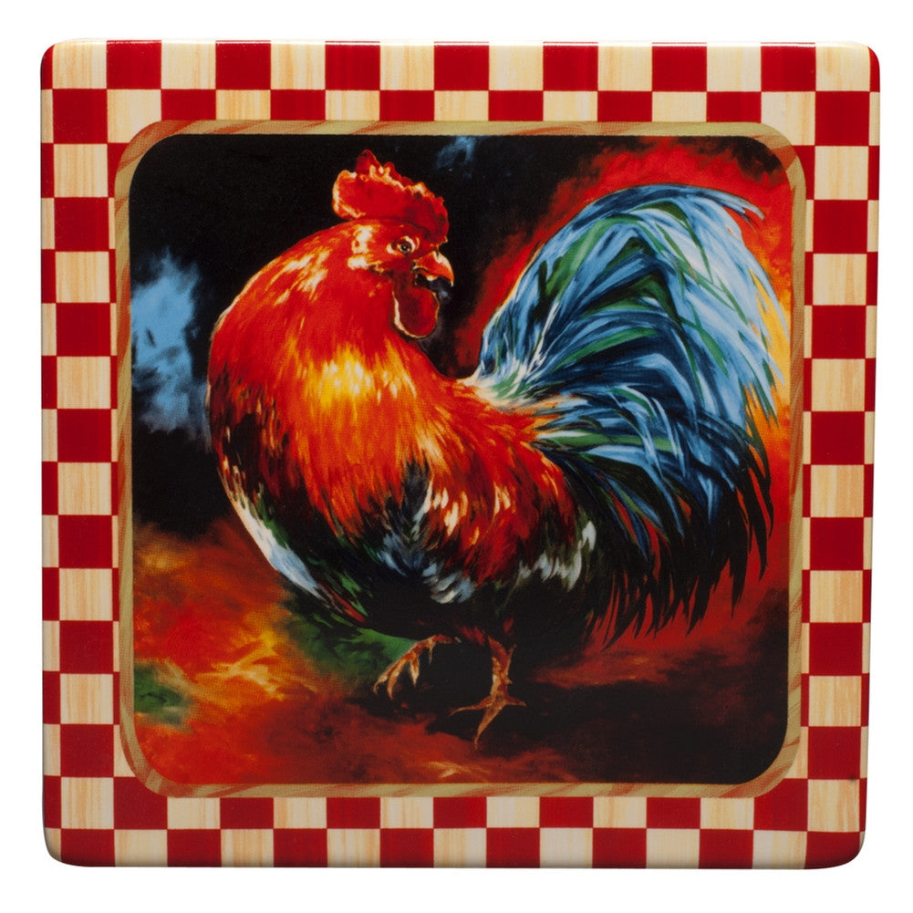 Rooster Vabrant Framed Plaque Plaques Westland   