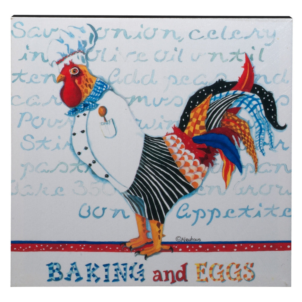 Baking And Eggs Rooster Chef Canvas Wall Art Canvas Art Westland   