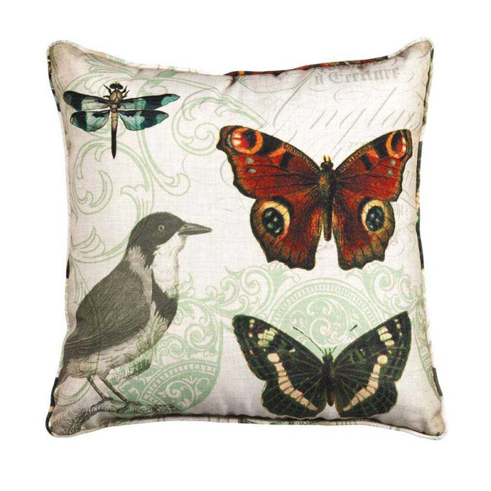 Nature's Poetry - Butterfly Wonder Accent Pillow Pillows Animalworld   