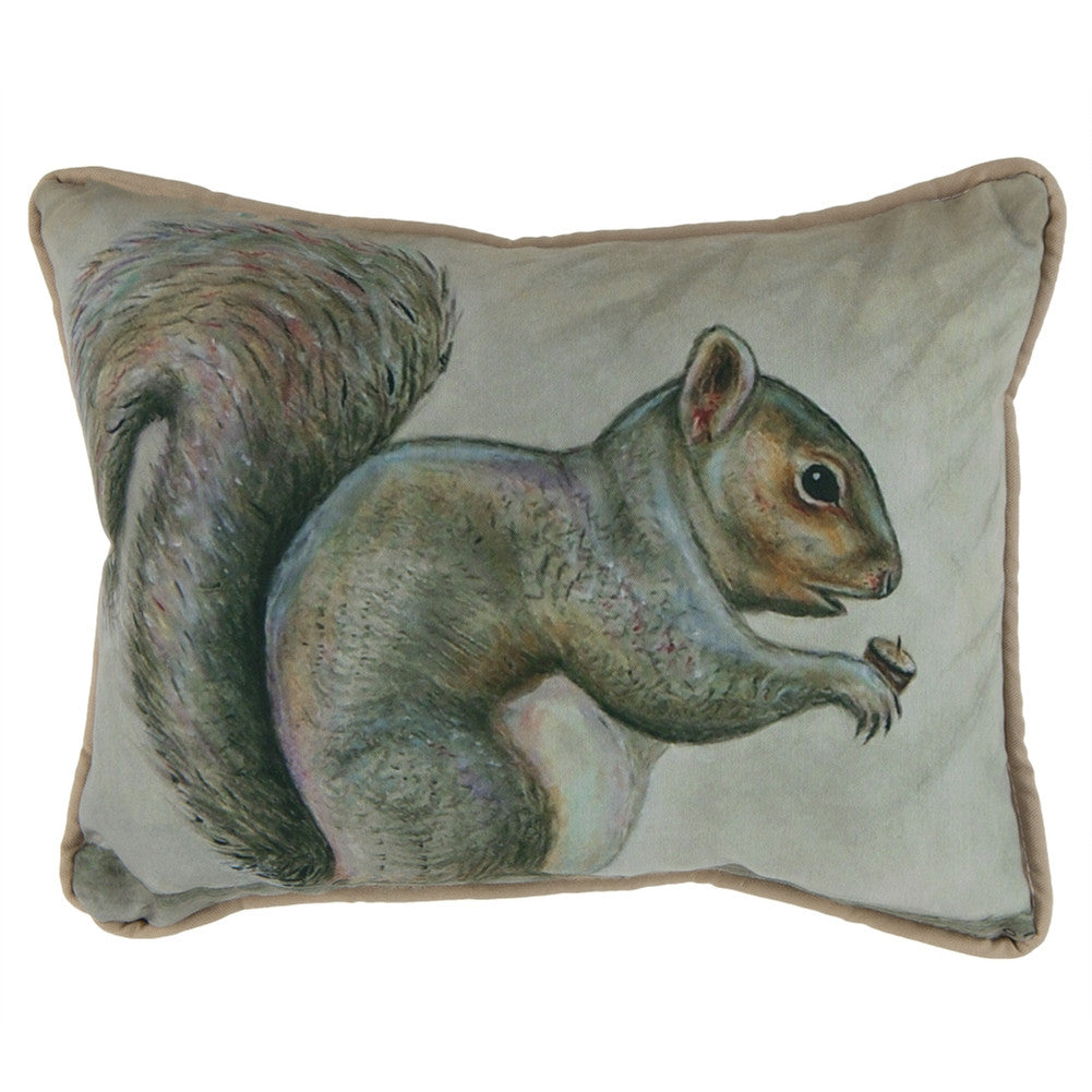 Squirrel Small Indoor/Outdoor Pillow Pillows Betsy Drake Interiors   