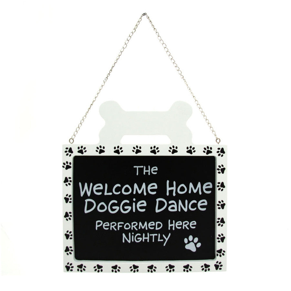 Welcome Home Doggie Dance Hanging Sign Signs Animalworld   