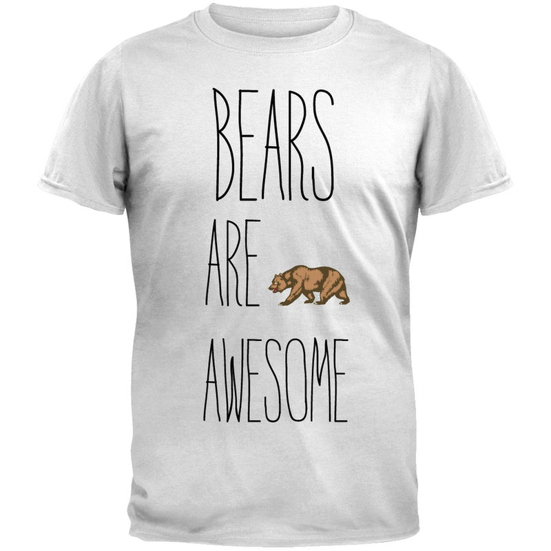 Bears are Awesome Black T-Shirt Men's T-Shirts Old Glory   