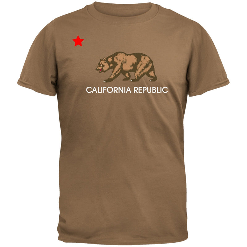 California Republic Bear Black T-Shirt Men's T-Shirts Old Glory   