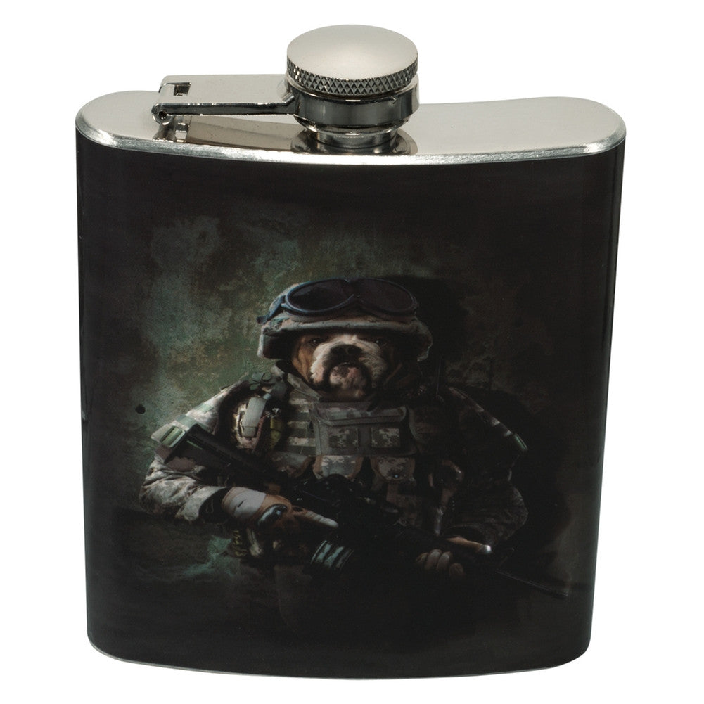 Combat Bulldog Marine Flask Flasks Animalworld   