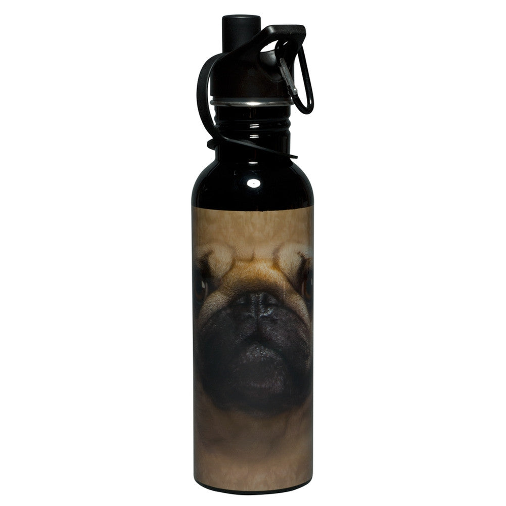 Pug Face Water Bottle Water Bottles Animalworld   