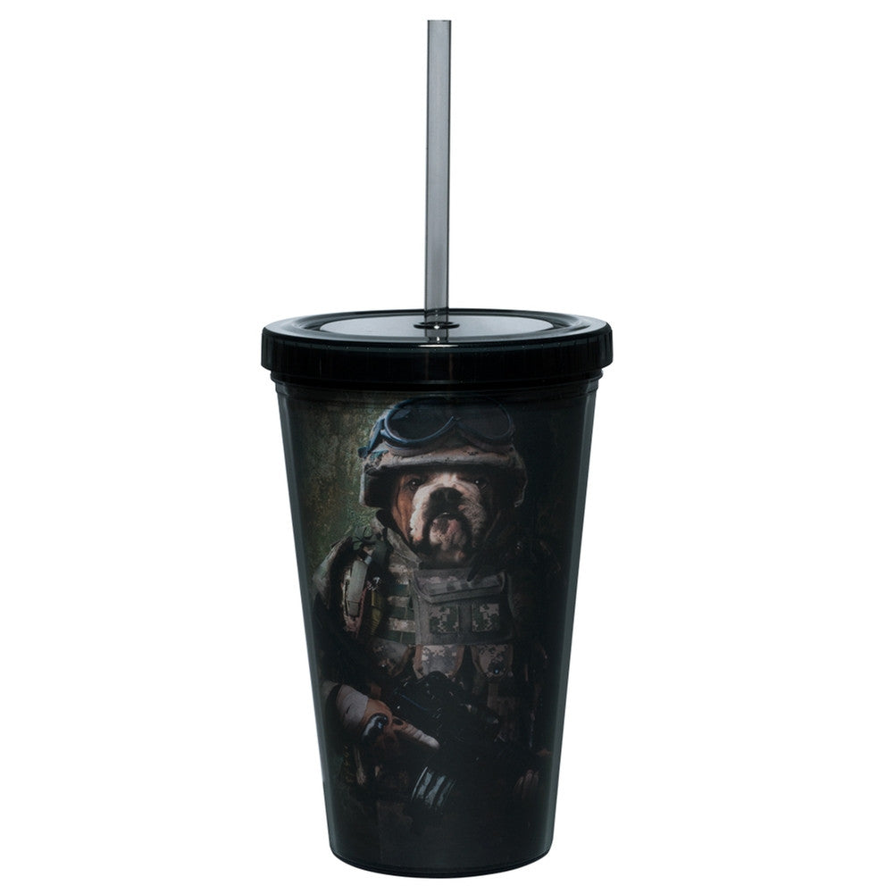 Combat Bulldog Marine Tumbler Tumblers Animalworld   