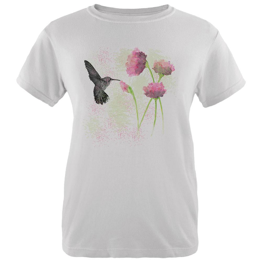 Hummingbird White Women's T-Shirt Women's T-Shirts Old Glory   