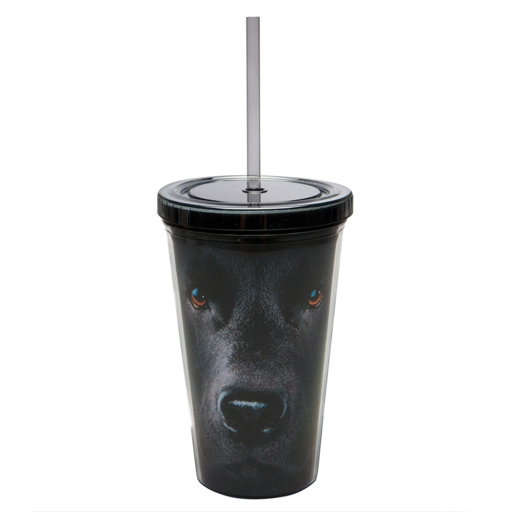 Black Labrador Face Carnival Cup Tumblers Animalworld   