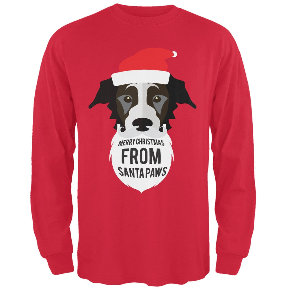 Black Dog Santa Long Sleeve T-Shirt Long Sleeve T-Shirts Old Glory   