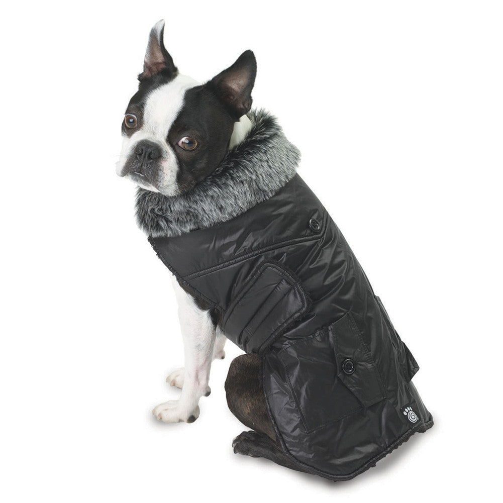 Boston Black Dog Parka Vest Dog Clothing Petrageous Designs   