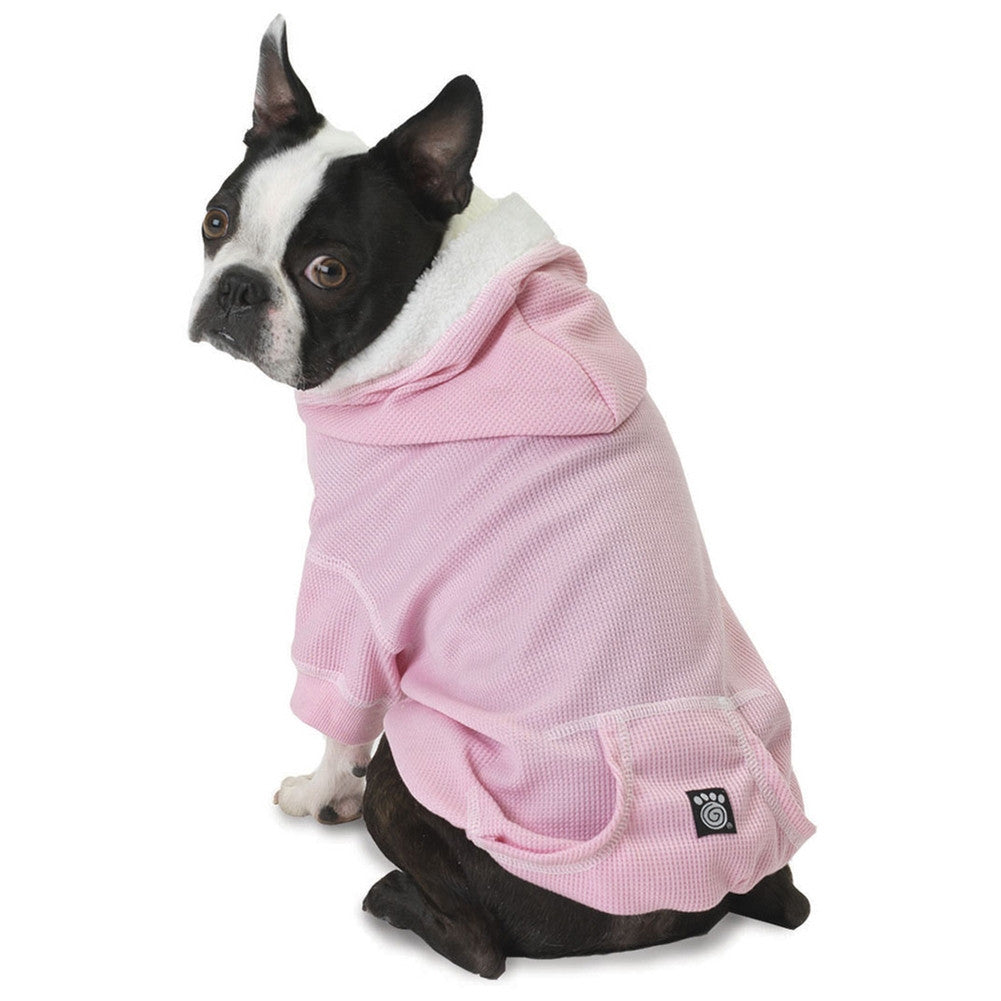 Bentley's Fur Trimmed Pink Dog Hoodie Pet Clothing Petrageous Designs   