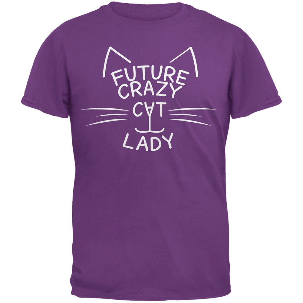 Future Crazy Cat Lady Youth Black T-Shirt Youth T-Shirts Old Glory   