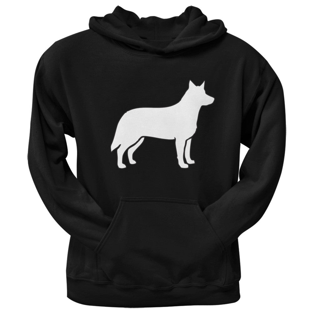 Australian Cattle Silhouette Black Adult Hoodie Sweatshirts Old Glory   